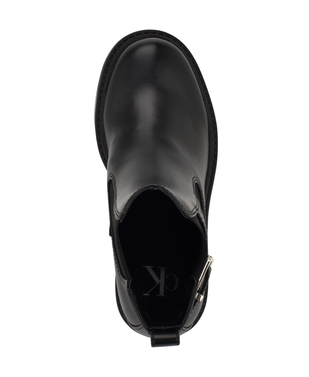 Calvin Klein Women's Fayth Block Heel Lug-sole Booties In Black
