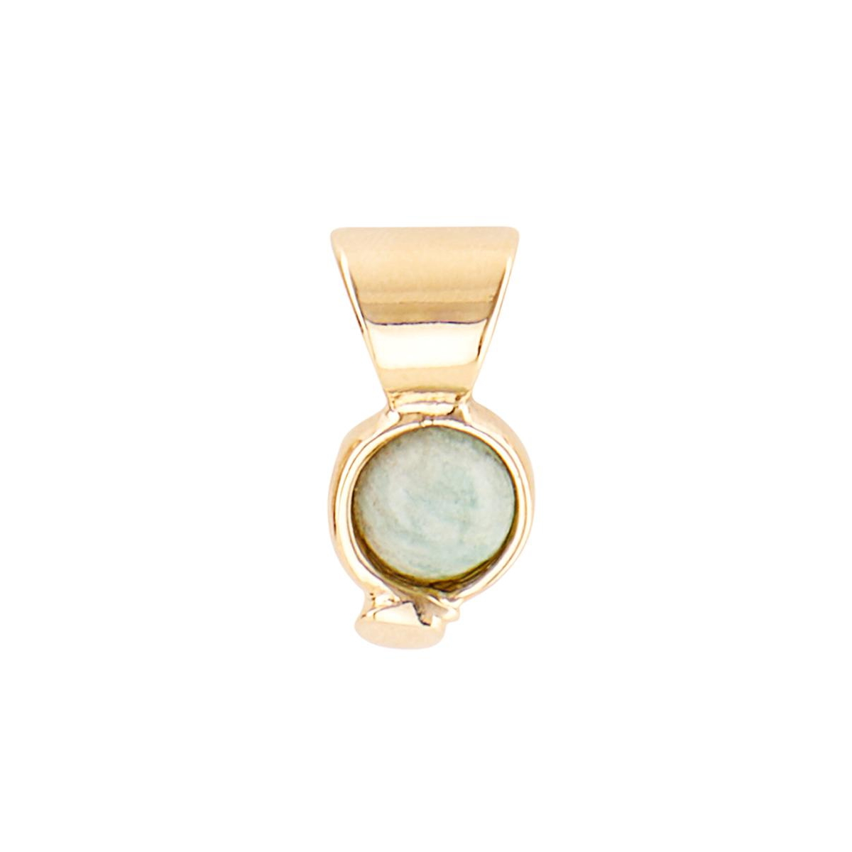 Unode50 Gold-plated And Silver Metal Alloy Charm With Stone In Gold