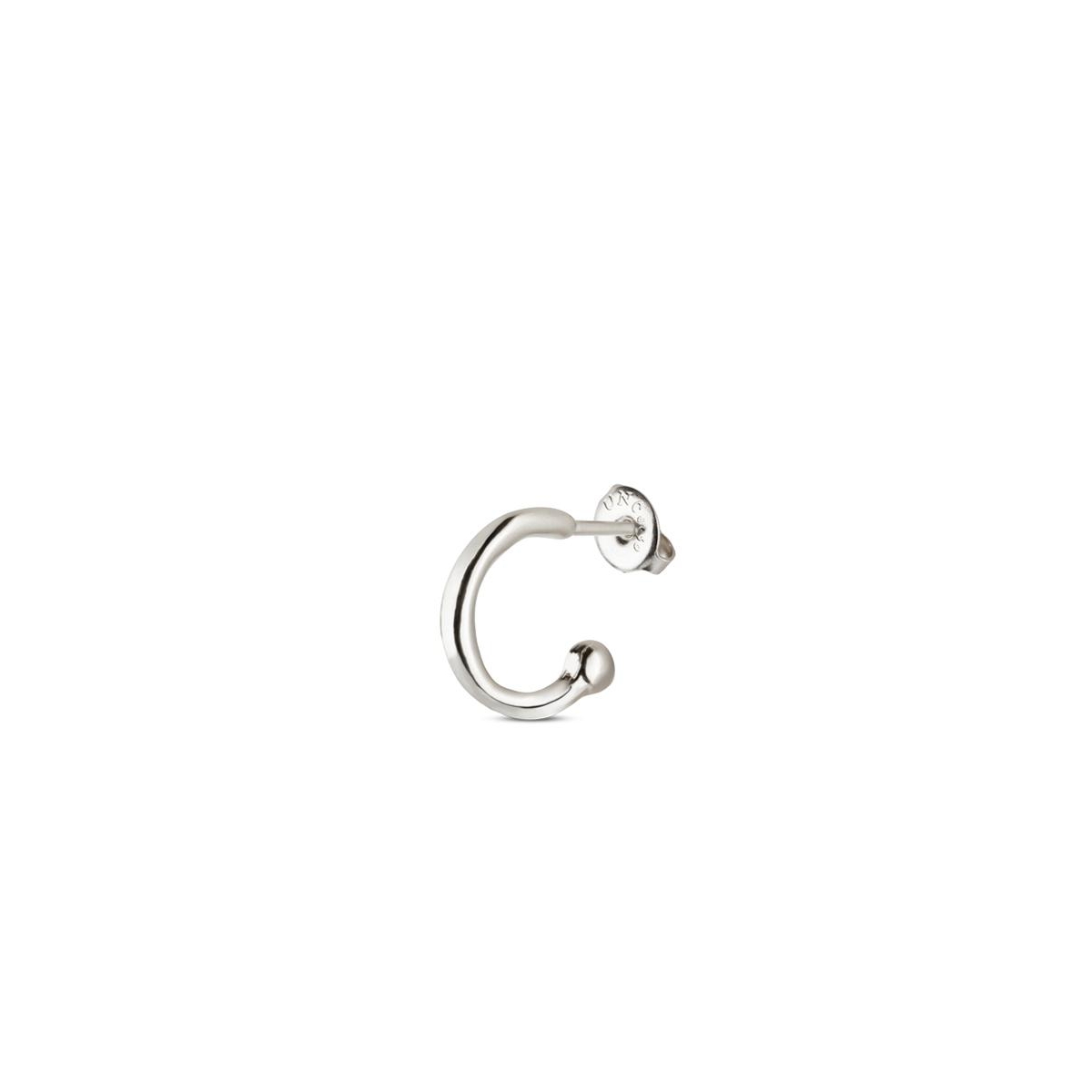 UNOde50 Metal Alloy Piercing Type Hoop Earring - Gold