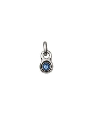 UNOde50 Sterling Silver-Plated Round Shaped Metal Alloy Charms - Blue 21$