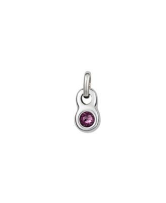 Sterling Silver-Plated Round Shaped Metal Alloy Charms