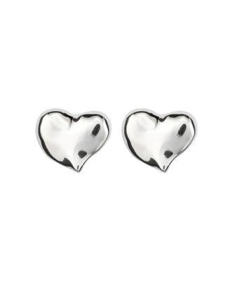 Medium Heart Shaped Metal Alloy Earring