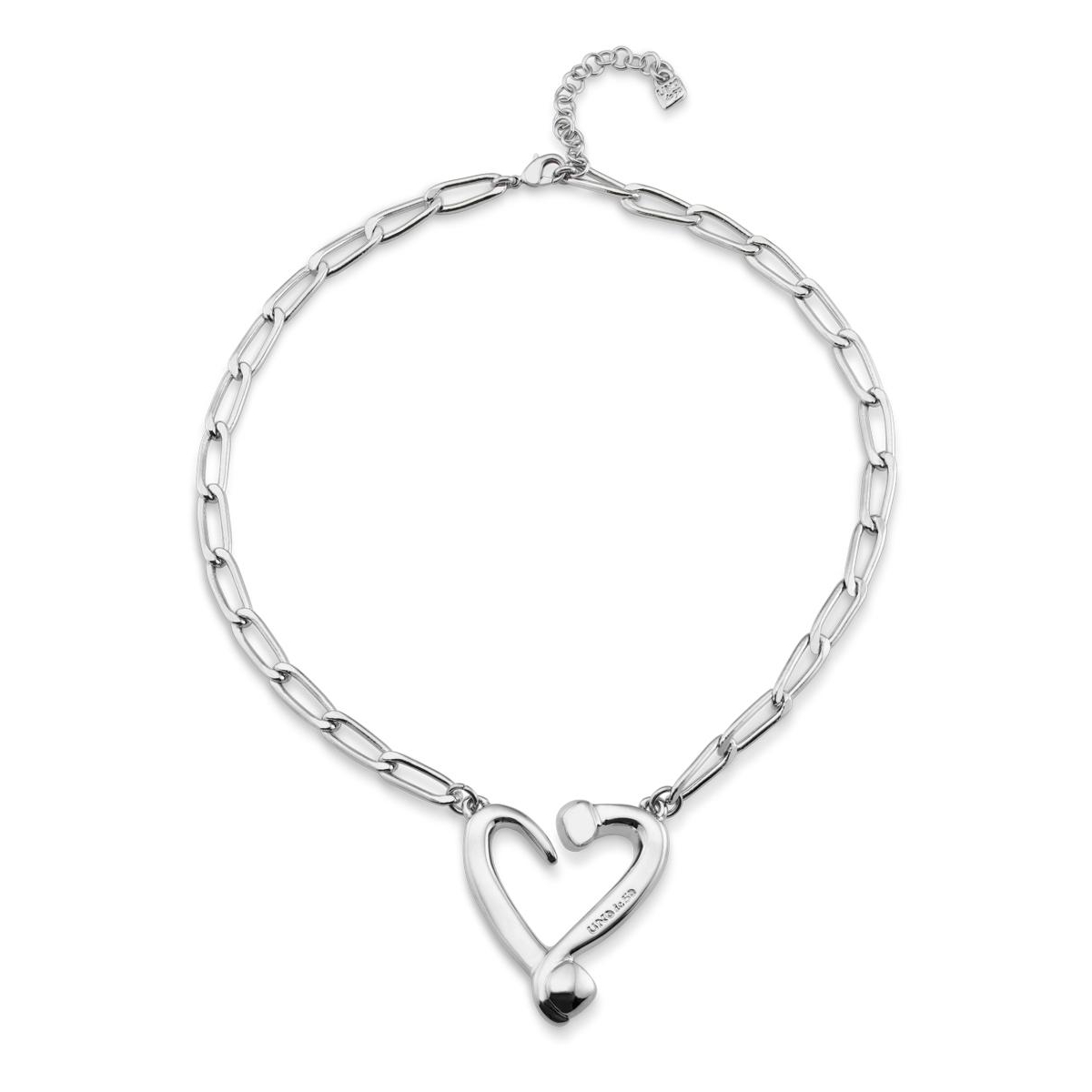 UNOde50 Metal Alloy Medium Heart Necklace - Gold