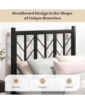 Twin Size Platform Bed with Headboard 11.5" Under Bed Storage Easy Assembly