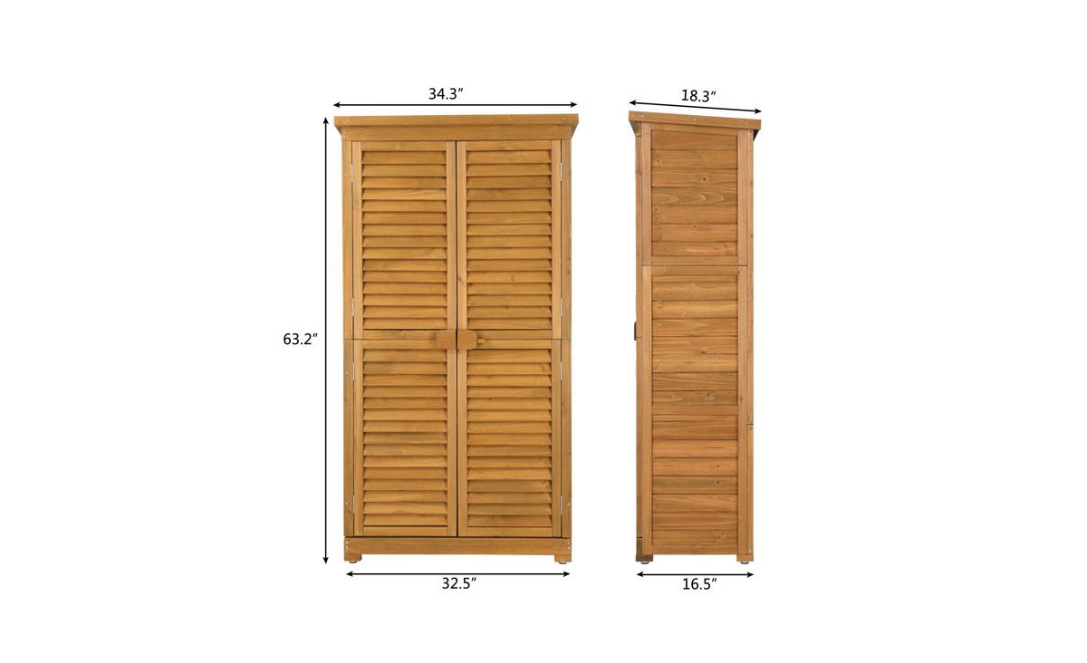 Slickblue Single Slope Top Fir Garden Storage Box – Weather-Resistant Storage Solution