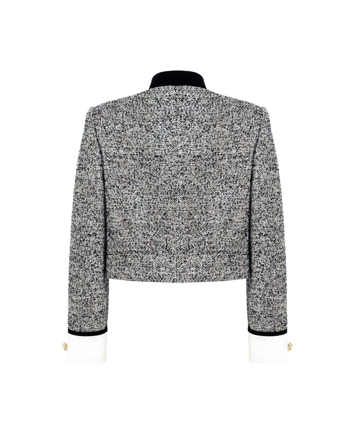 Nocturne Women's Gold Button Detailed Crop Jacket