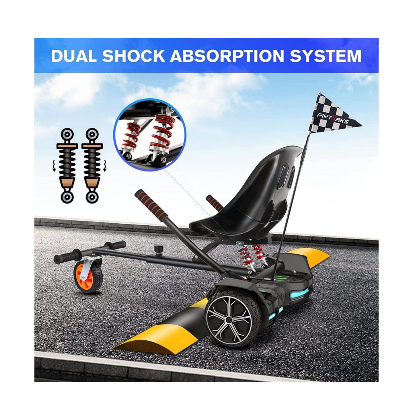 Насадка-картинг Gyroor K2 для гироборда 6.5", 8" и 10", для детей и взрослых, цвет: Чёрный — фото 5