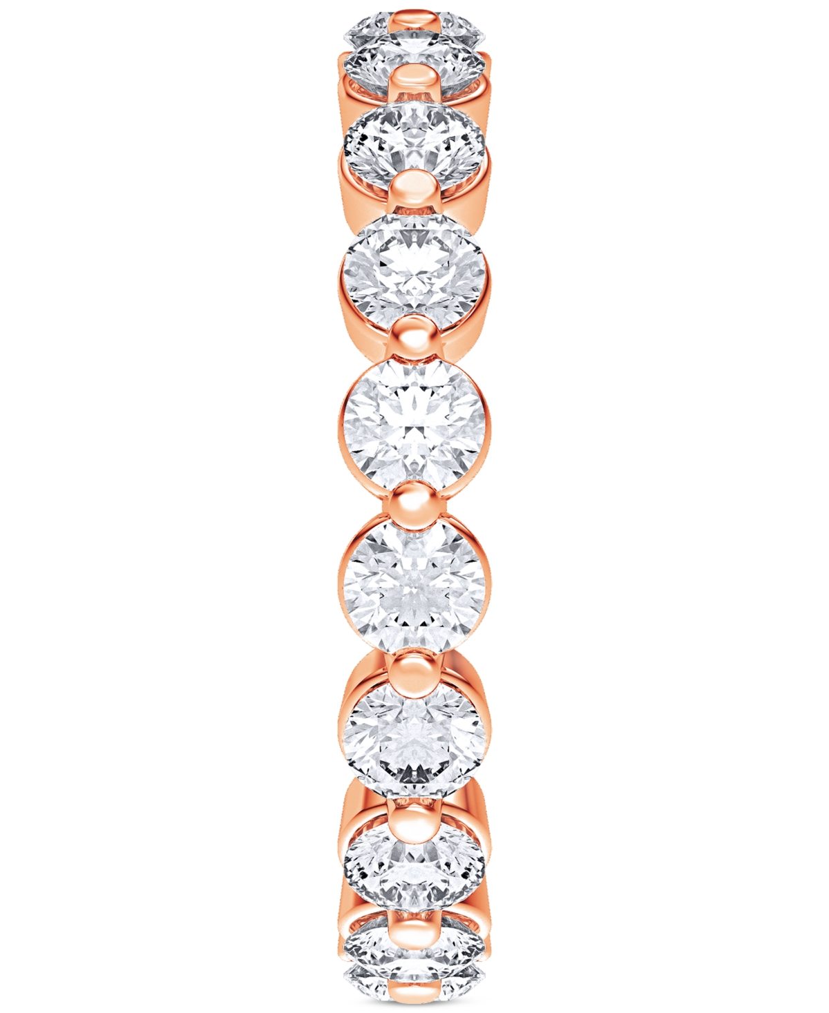 Macy's Diamond Eternity Ring (2 Ct. T.w.) In Platinum Or 14k Gold In Rose Gold
