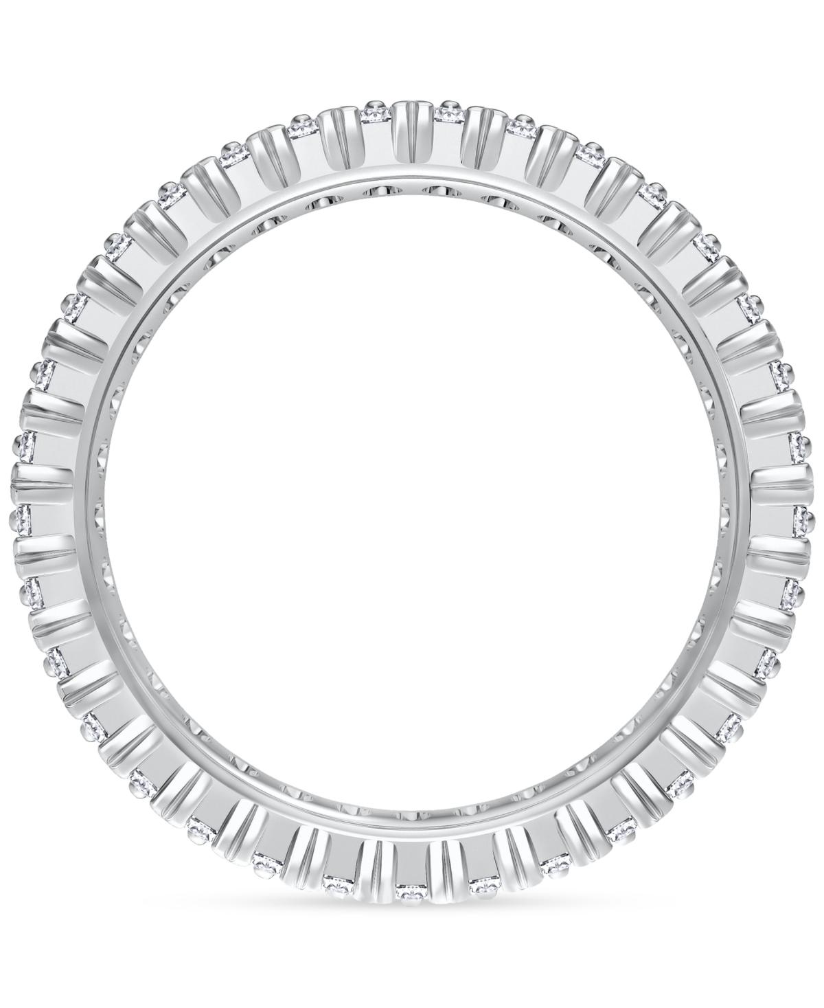 Macy's Diamond Three-row Eternity Ring (3 Ct. T.w.) In Platinum, 14k White Gold, 14k Gold, Or 14k Rose Gold In White Gold