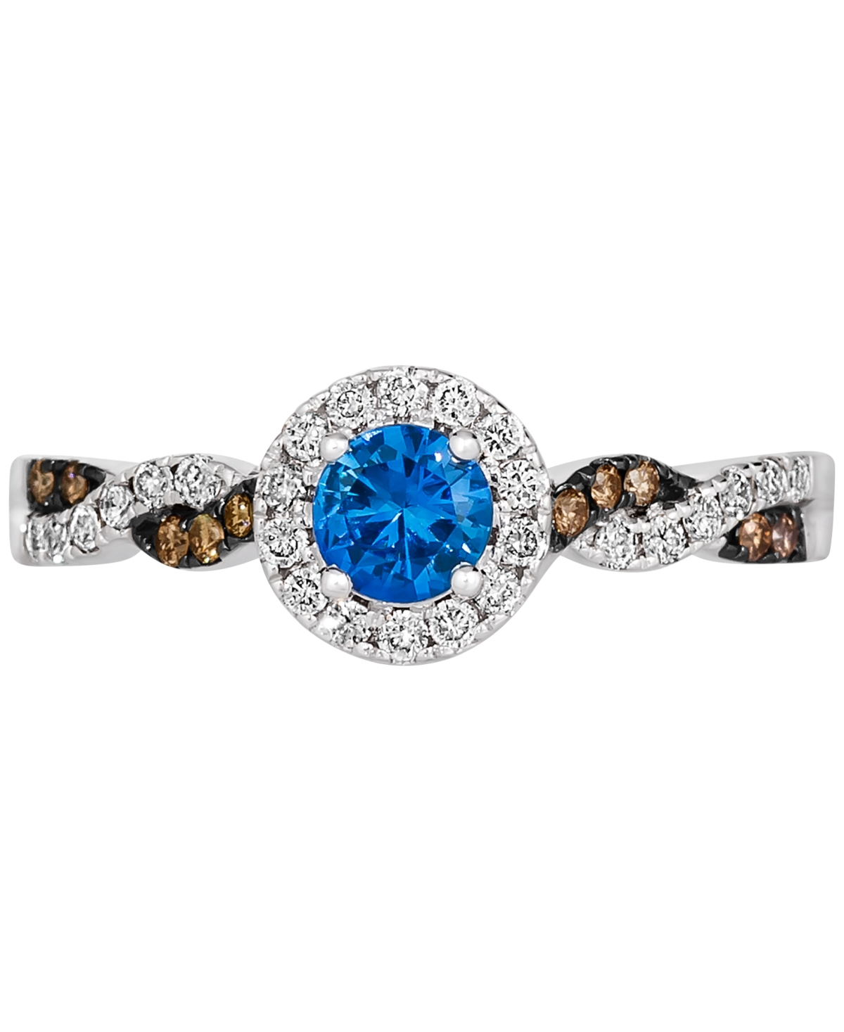 Le Vian Ceylon Sapphire (1/3 ct. t.w.) & Diamond (1/4 ct. t.w.) Ring in 14k White Gold