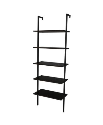 Industrial 5-Tier Modern Ladder Shelf for Home and Office
