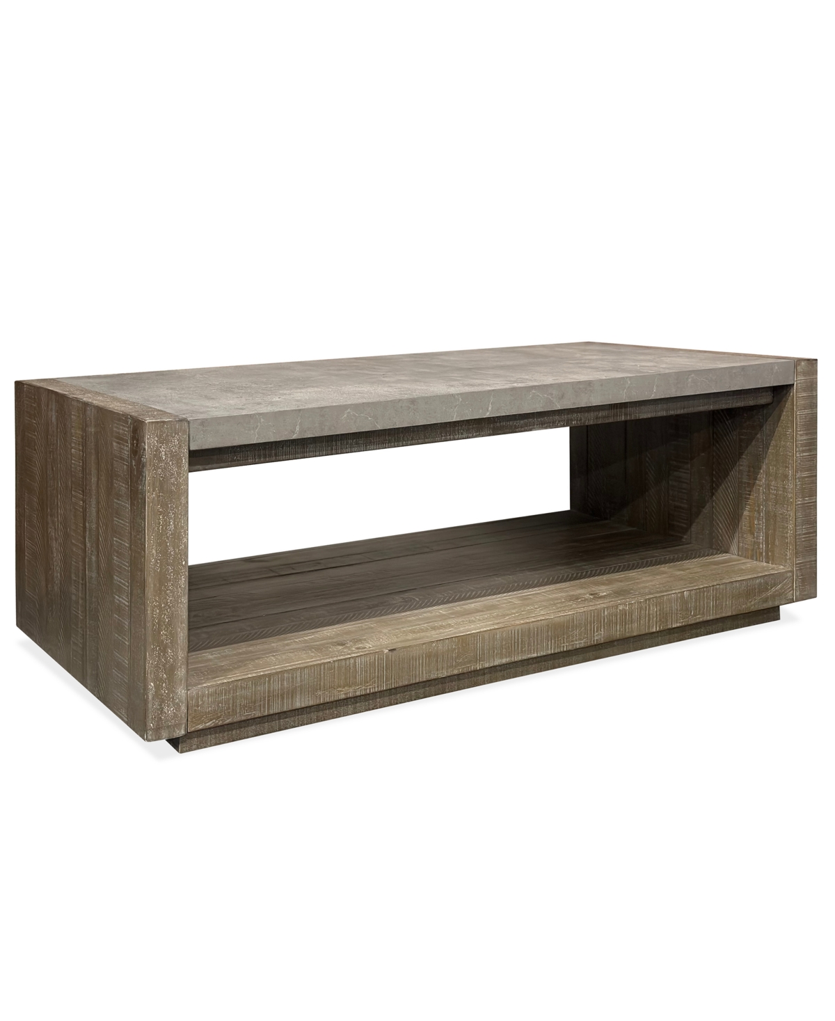 Macy's Intrigue 48" Rectangle Wood Coffee Table In Hazelwood