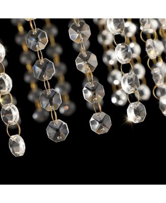 Streamdale 8-Light 23.6" Wide Crystal Waterfall Chandelier