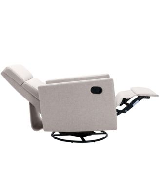 Streamdale Plush Nursery Rocker with Glider and Swivel