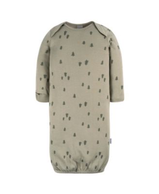 Baby Boys Gowns with Mitten Cuffs, 4-Pack