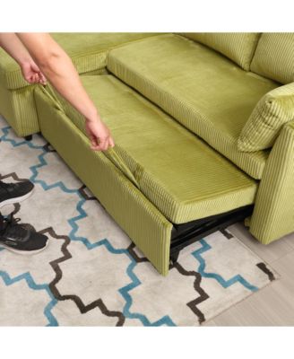 Streamdale Spacious Modular Sofa with Hidden Storage and Durable Velvet Fabric