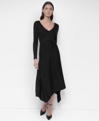 chinese dress ladies Rib Knit Midi Polo Dress | Bodycon