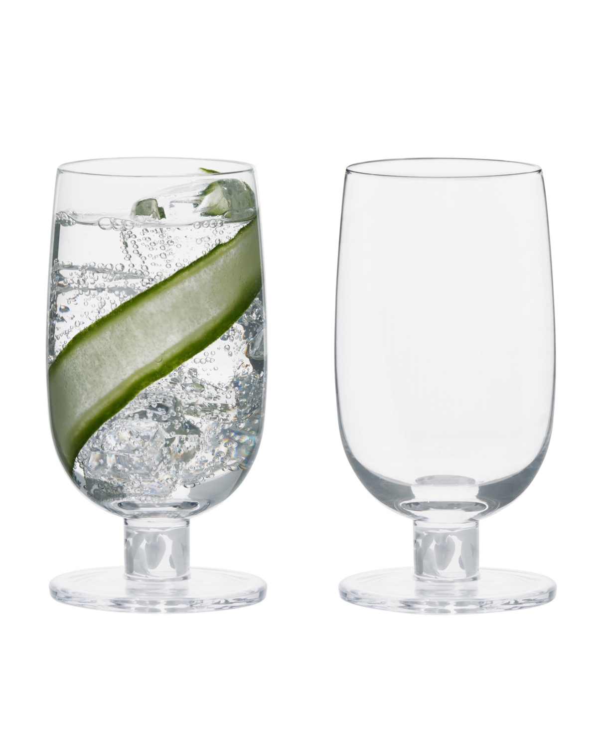 Anton Studio Designs Bjorn Highball Tumblers, Set Of 2 In White