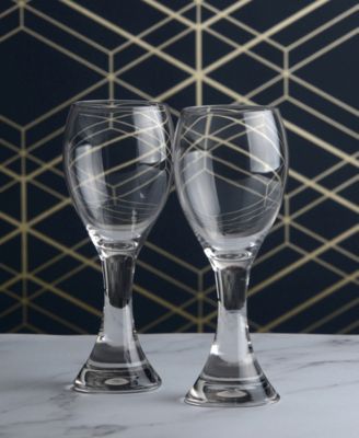 Manhattan White Wine Glasses, Set of 2