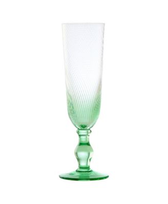 Swirl Champagne Flutes, Set of 4