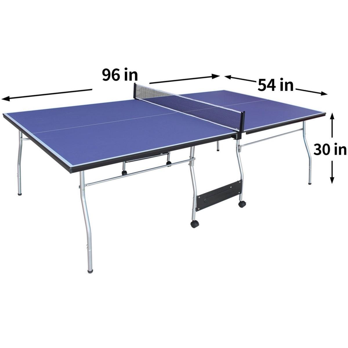 Streamdale Furniture Foldable Midsize Table Tennis Table with Paddles, Net, Balls