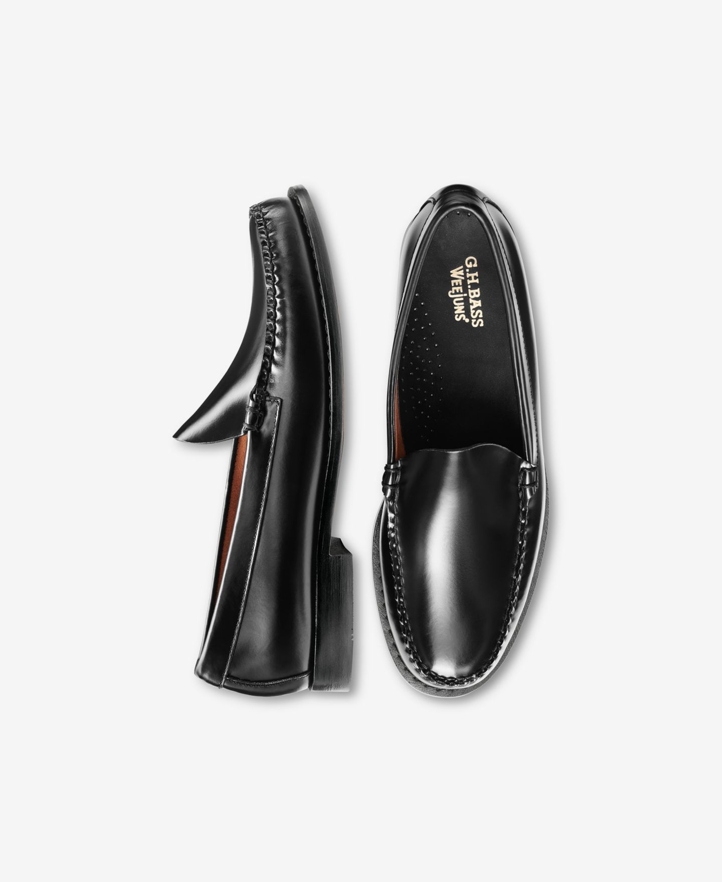 Мужские туфли G.H.BASS GH Bass Venetian Weejuns® Loafer, цвет: Чёрный — фото 4