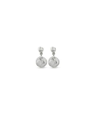 Sterling Silver Metal Clad Earring with Hoops
