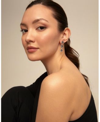 18k Gold Plated Metal Alloy Pendant Earrings