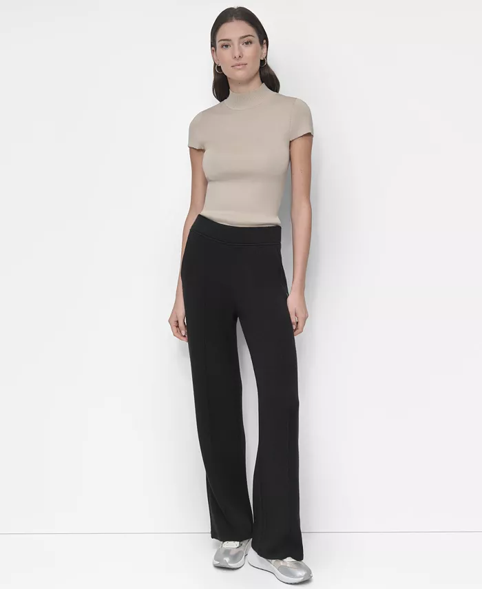 Women's Knit Pull-On Wide-Leg Pants - thumbnail 9
