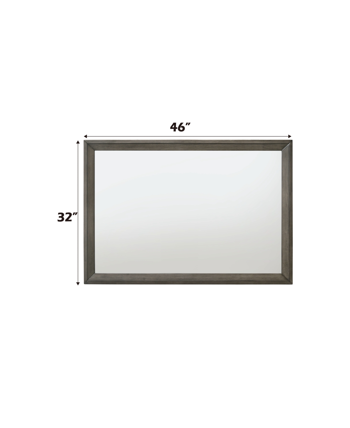 Streamdale Furniture Escher Mirror,Oak - Gray