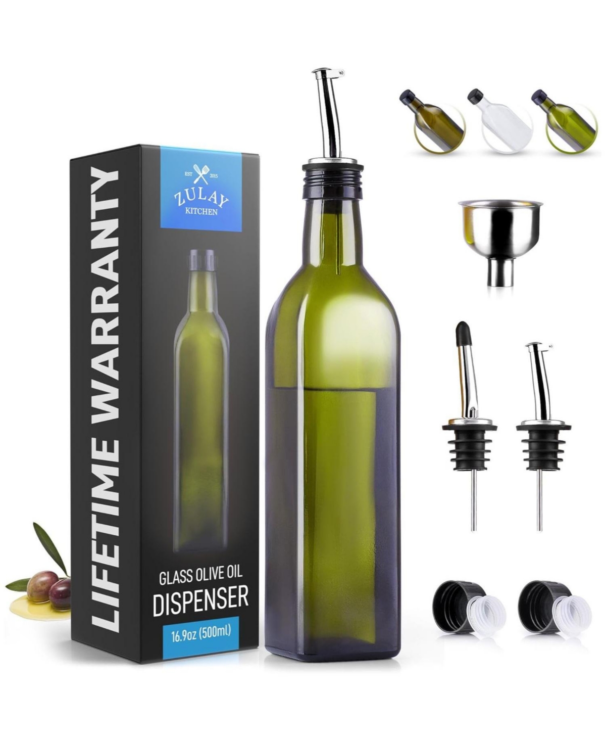 Zulay Kitchen Olive Oil Dispenser Bottle For Kitchen