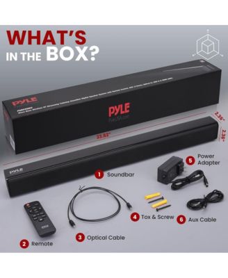 Wave Base Wireless Bluetooth Streaming Tabletop Soundbar, Digital Speaker System with Remote Control and HDMI (ARC)