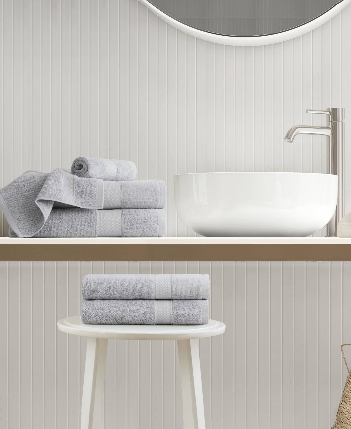 510 Design Premium Turkish Cotton Plush 6-pc. Bath Towel Set In Light Grey