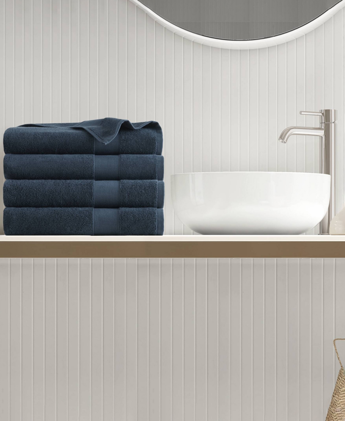 510 Design Premium Turkish Cotton Plush 4-pc. Bath Towel Set In Navy