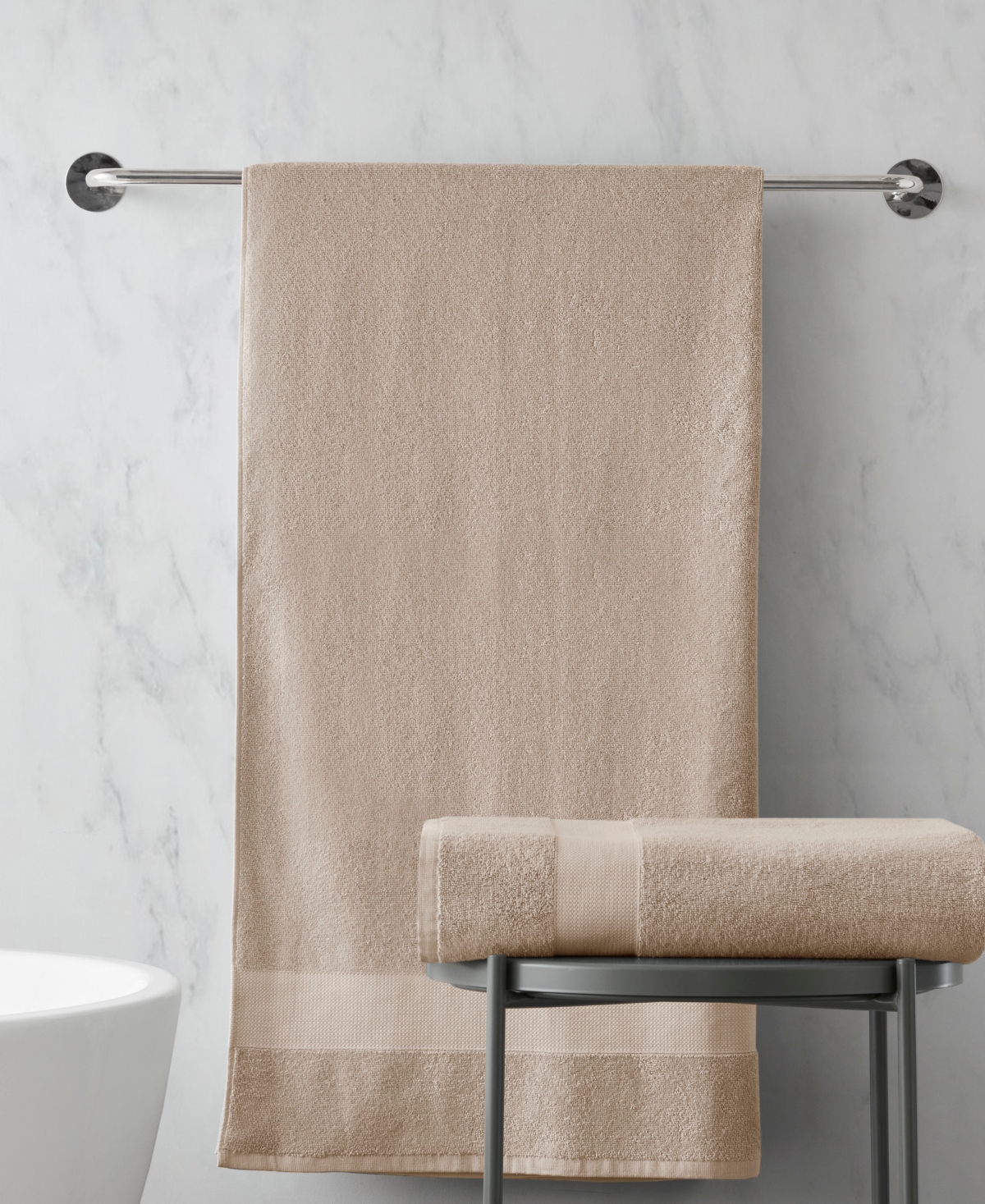 510 Design Premium Turkish Cotton Plush 2-pc. Bath Towel Set In Beige