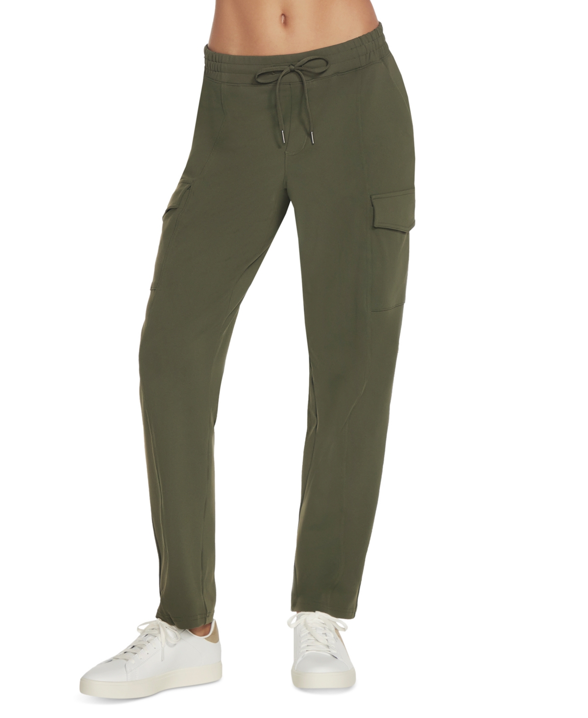 Women's Slip In Cargo Pants - Olbk-olive
