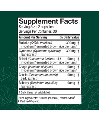 MycoBotanicals Capsules - Herbal Supplement with Chaga, Reishi & Maitake Mushrooms - Mushroom Mycelium Supplement for Healthy Balance - 60 Capsules (30 Servings)