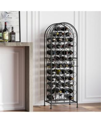 Stylish Wine Rack Cabinet for Efficient Storage and Display of Bottles and Glassware