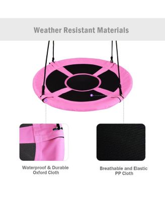 40 Inch Flying Saucer Tree Swing Indoor Outdoor Play Set