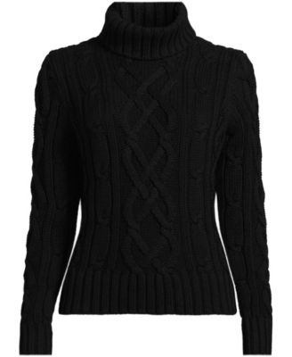 Plus Size Drifter Cable Turtleneck Sweater