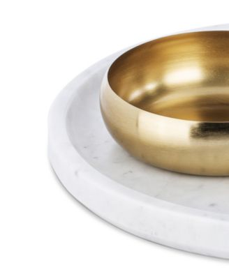 Uptown Marble Chip Dip Bowl