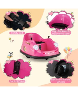 Ride on Bumper Car for Kids with Remote Control 360 Degree Spin LED Light