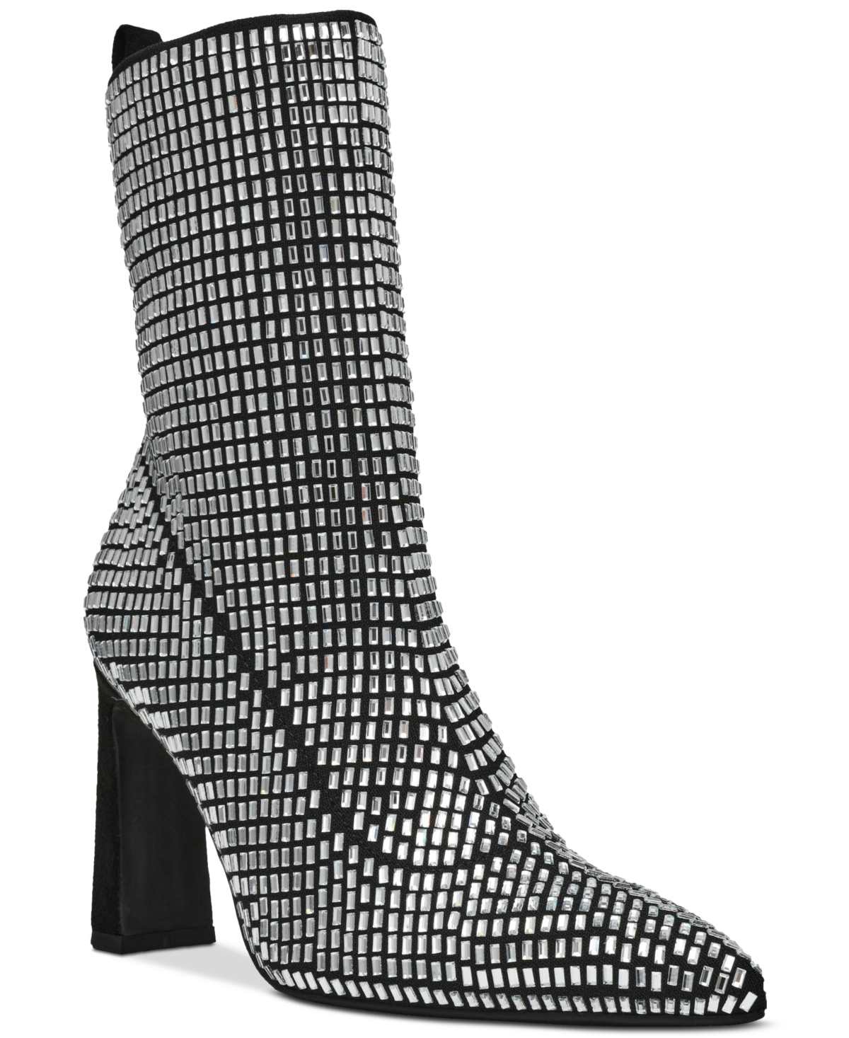 Neptunne Sock Dress Booties, Created for Macy's - Silver Bling