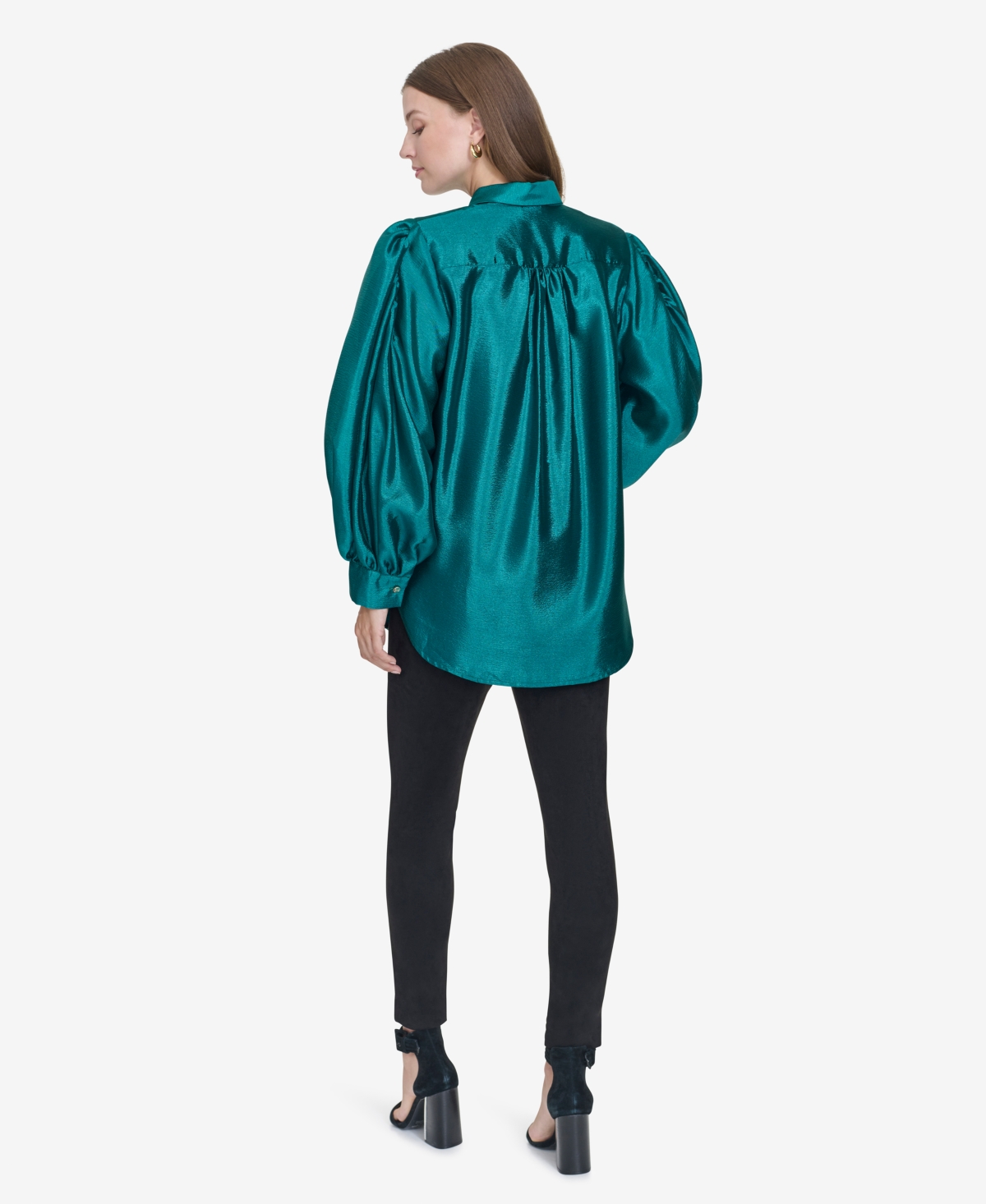 Halston Women's Blouson-Sleeve Blouse