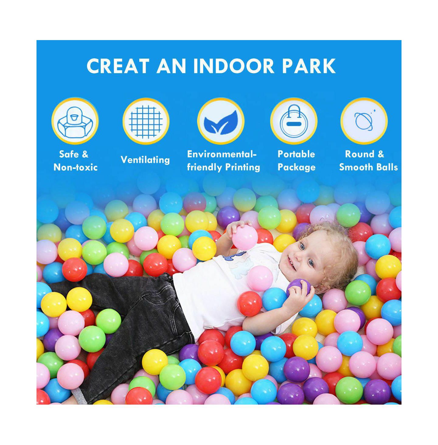 Детская игрушка HONGGE Portable Kid Play House Toy Tent with 100 Balls — фото 2