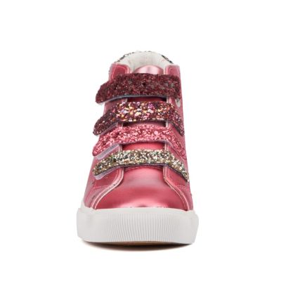 Girls Rain Bow High Top Sneaker