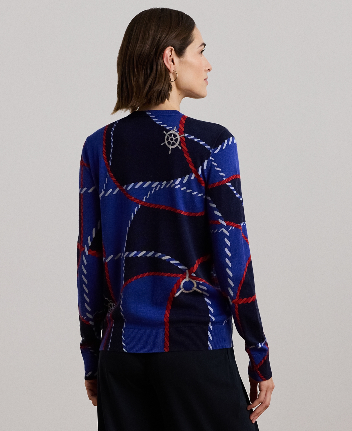 Lauren Ralph Lauren Petite Slim-Fit Printed Sweater