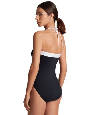 Women's Modern Bandeau One Piece Swimsuit 