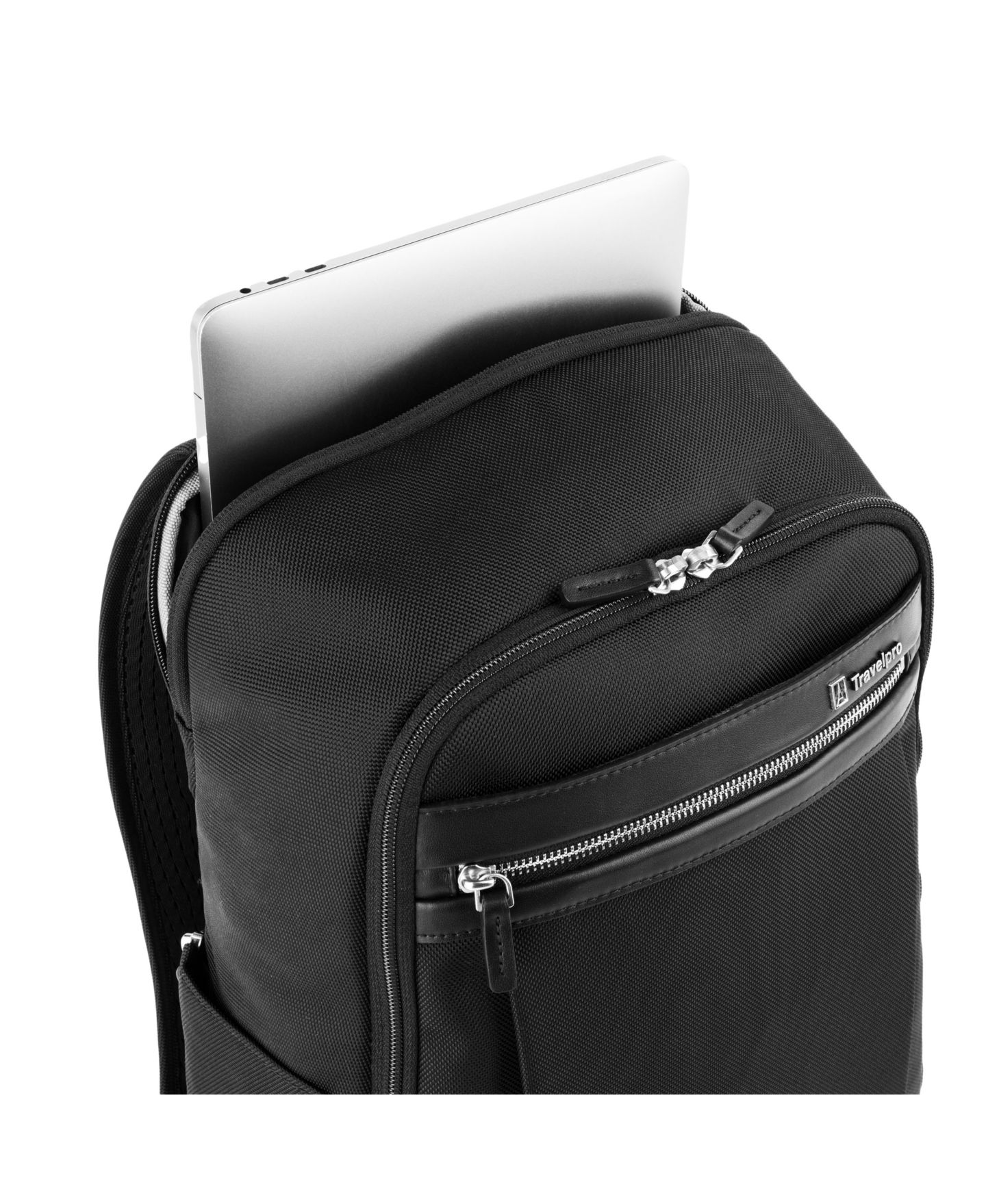 Рюкзак Travelpro Platinum Elite Slim, цвет: Теневой чёрный — фото 6
