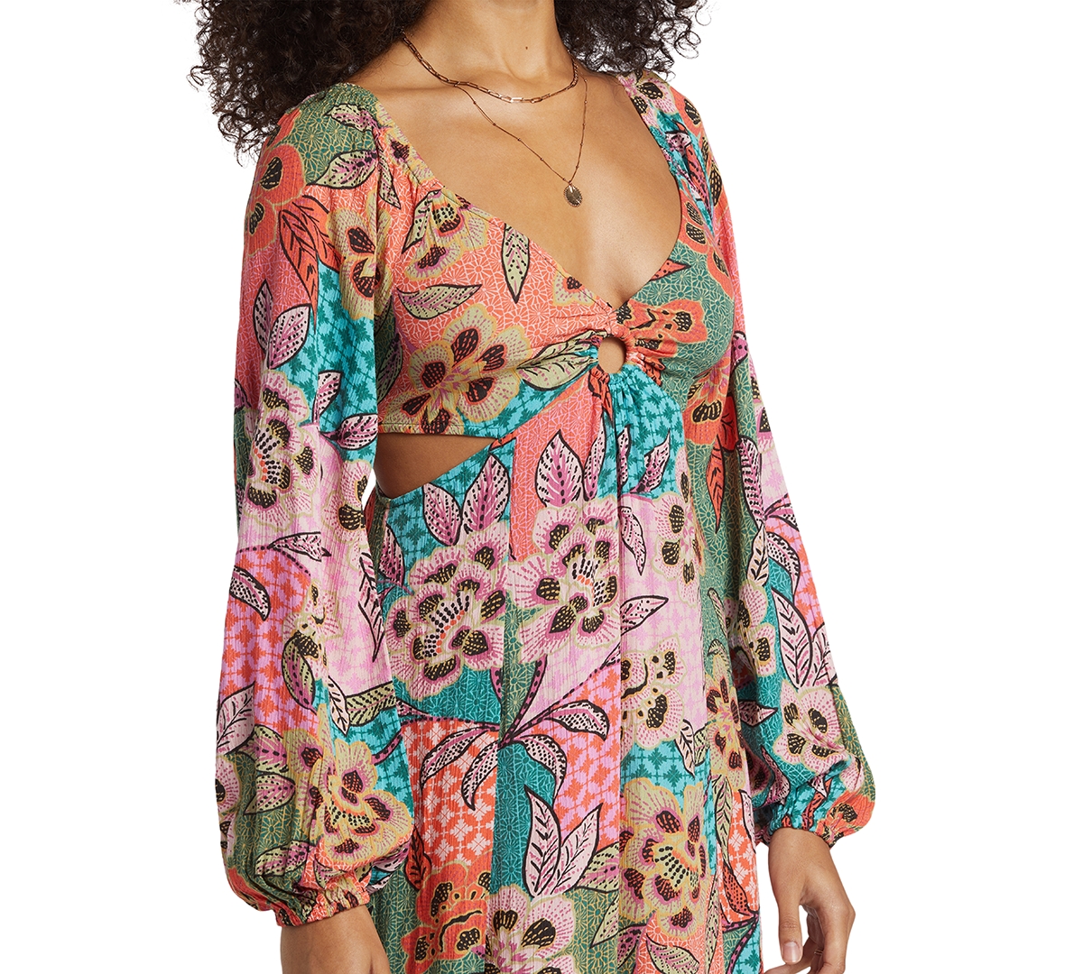 Billabong Last Call Keyhole Cutout Maxi Dress